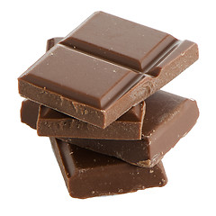 Image showing Closeup detail of chocolate parts