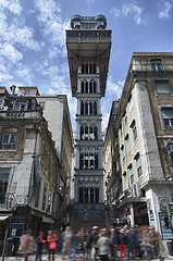 Image showing Santa Justa elevator in Lisbon