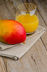 Image showing Fresh mango juice