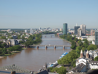 Image showing Aerial view of Frankfurt