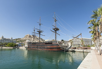 Image showing Alicante Harbour on Costa Blanca in Spain