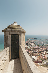 Image showing Santa Barbara Castle in Alicante