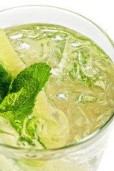 Image showing cocktail with cucumber