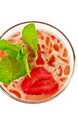 Image showing strawberry cold tea