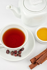 Image showing berries  tea