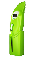 Image showing Green transportation: charging station isolated 