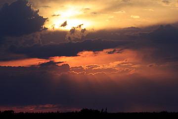 Image showing Sunset skyscape