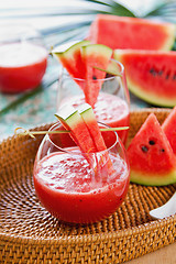 Image showing Watermelon juice