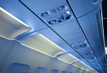 Image showing in the cabin of passenger aircraft