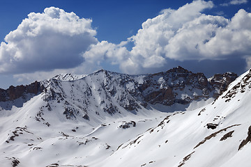 Image showing Mountains in snow 