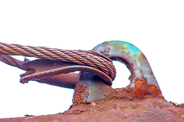 Image showing rusty cable rope