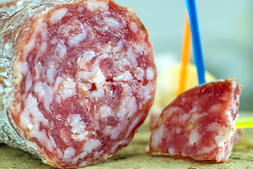 Image showing salami of Italy 