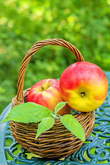Image showing apples in a basket
