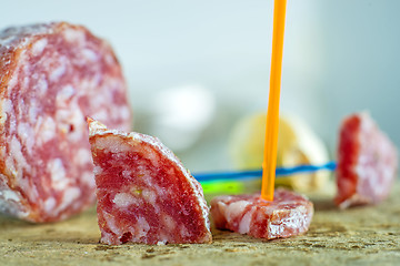 Image showing salami of Italy 