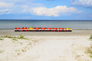 Image showing Pedal boats