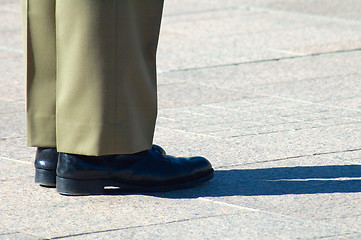 Image showing soldier shoes