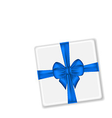 Image showing present with blue bow for your holiday