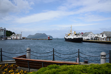 Image showing Aalesund harbor