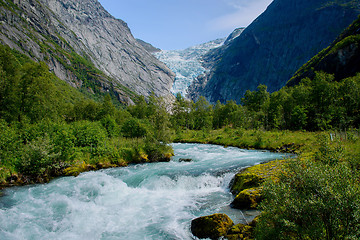 Image showing Ice cold water from glacier