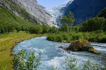 Image showing Ice cold water from glacier