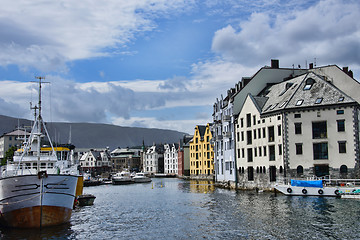 Image showing Brosundet, Aalesund Norway