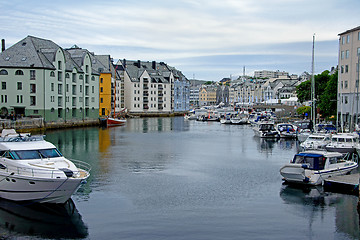 Image showing Brosundet, Aalesund Norway