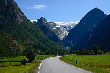 Image showing Nowegian country road