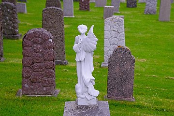 Image showing Angel and tombstones