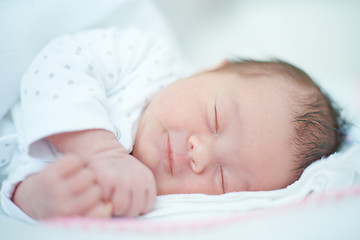 Image showing Close up of Sleeping Baby