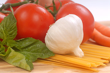 Image showing Fresh ingredients for making pasta