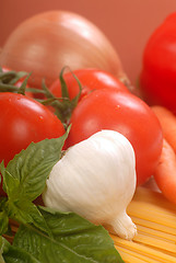 Image showing Fresh ingredients for making pasta