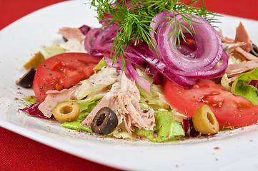 Image showing chicken meat filet salad