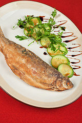 Image showing Fried peled fish