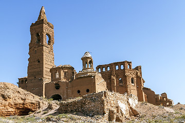 Image showing Belchite village destroyed in a bombing during the Spanish Civil War 