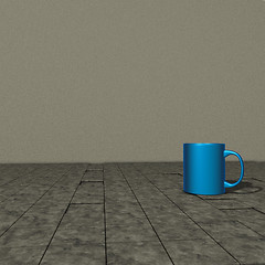 Image showing blue mug