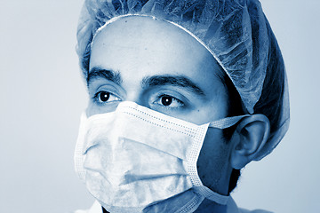 Image showing Portrait of a young doctor.