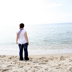 Image showing On the beach