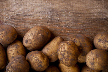 Image showing organic potatoes 