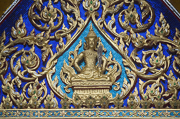 Image showing Inside Thai temple