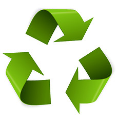 Image showing Recycling symbol vector