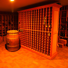 Image showing modern wine cellar