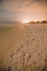 Image showing beach scenes with hotels