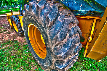 Image showing Wheel loader Excavator with backhoe