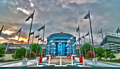 Image showing Charlotte, NC - lowes motor speedway entrance - July 12, 2013