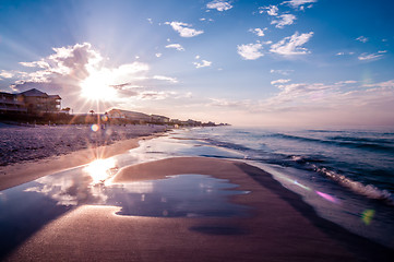 Image showing sunrise over sunshine state florida