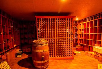 Image showing modern wine cellar