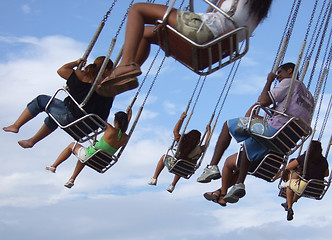 Image showing Spinner in the amusement park