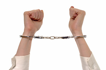 Image showing Hand cuffed