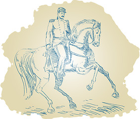 Image showing American Civil War Union officer on horseback 