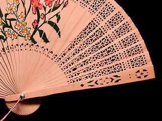 Image showing Bamboo Fan Detail
